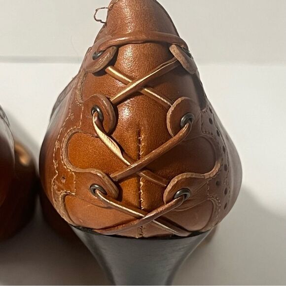 Giuseppe Zanotti VICINI Leather Stiletto Heels Womens Sz 6.5 Tan Luxury Designer - Picture 13 of 16